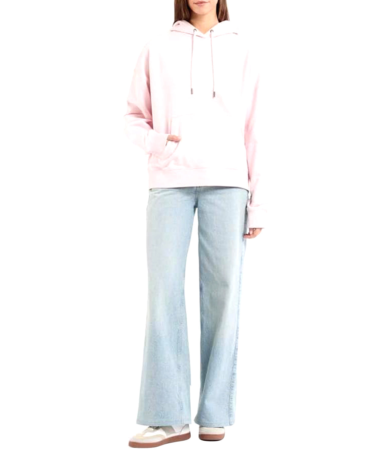GUESS JEANS Felpa cappuccio Donna Mod. W5RQ27 K6814 A61U Rosa