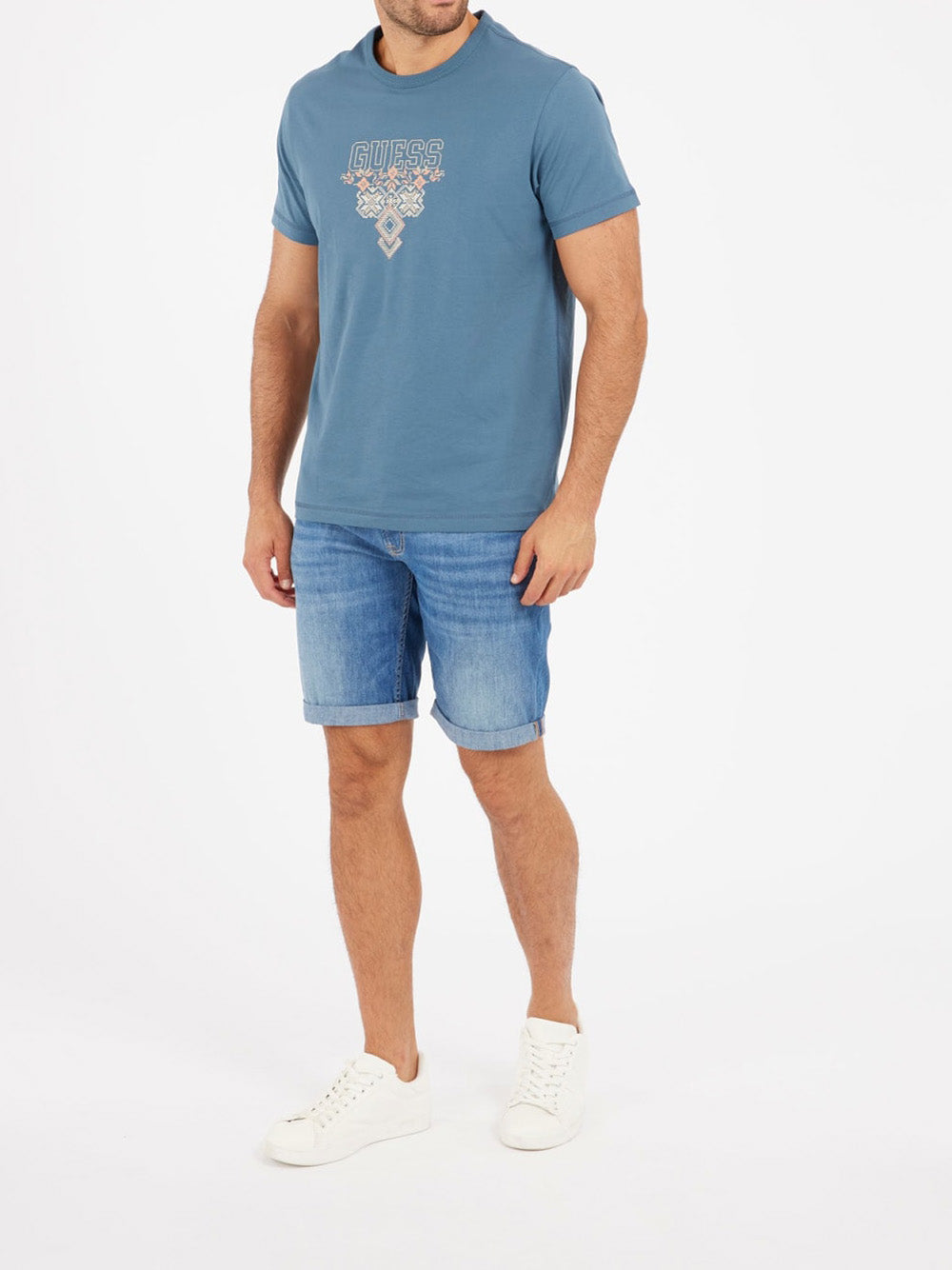 Shorts Jeans Guess Sonny da Uomo - Denim