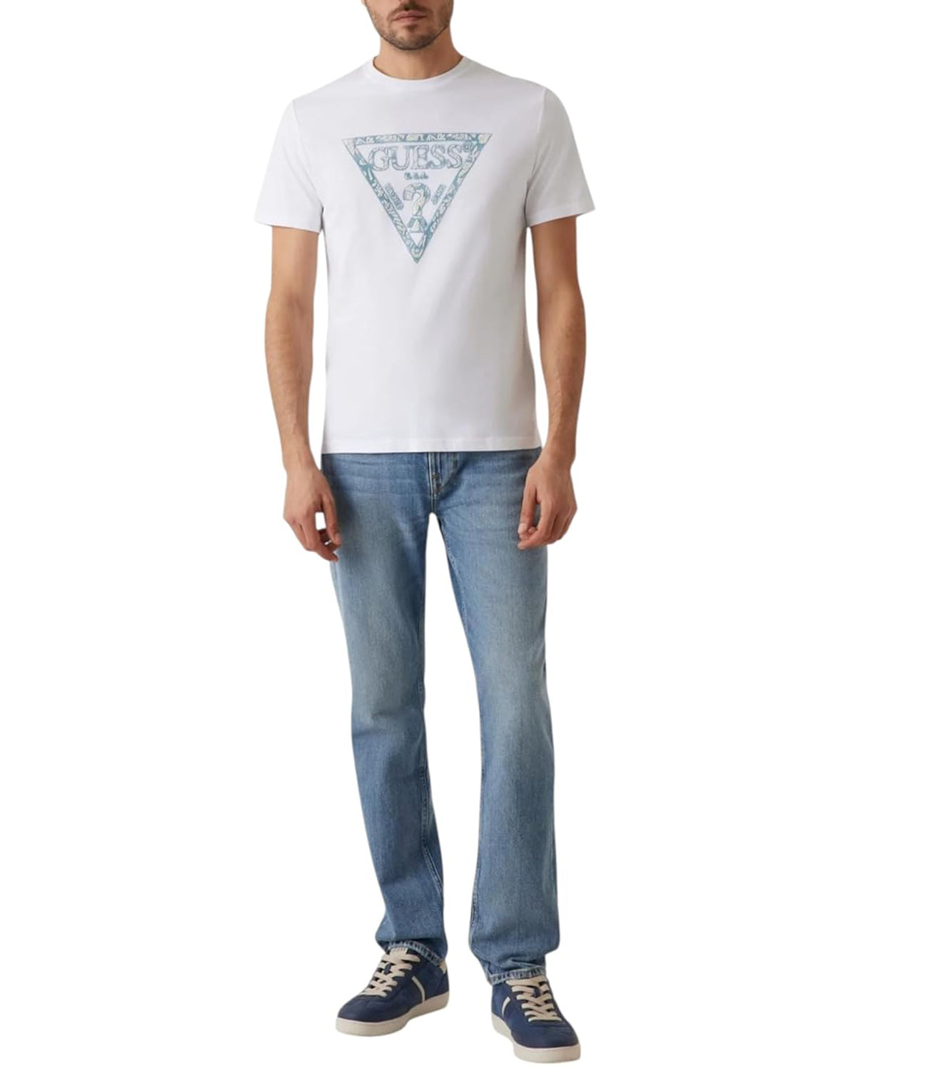 Guess T-shirt Uomo Mod. M5GI06 I3Z14 G011 Bianco