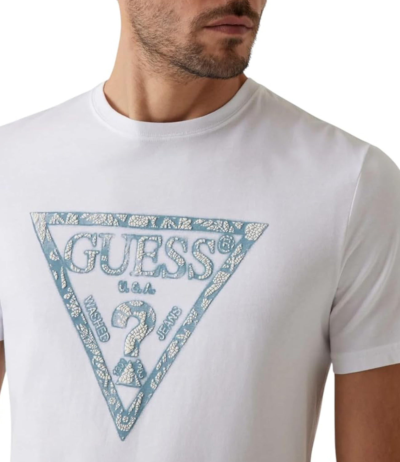 Guess T-shirt Uomo Mod. M5GI06 I3Z14 G011 Bianco