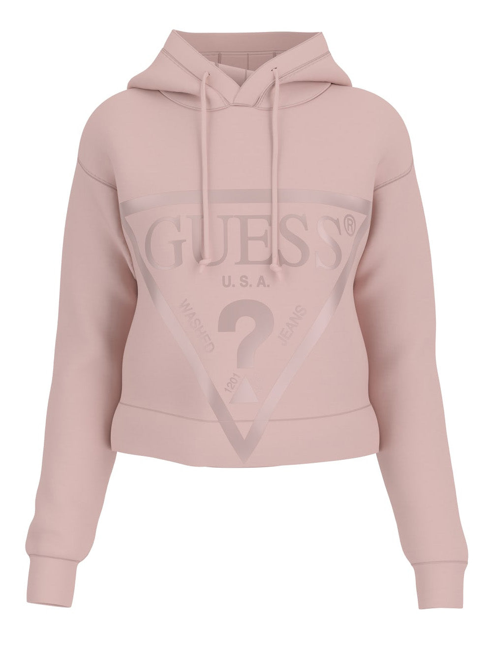 Felpa Cappuccio Guess New Alisa da Donna - Rosa