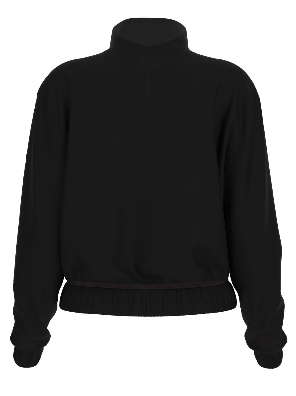 Felpa Guess Olympe Half Zip da Donna - Nero