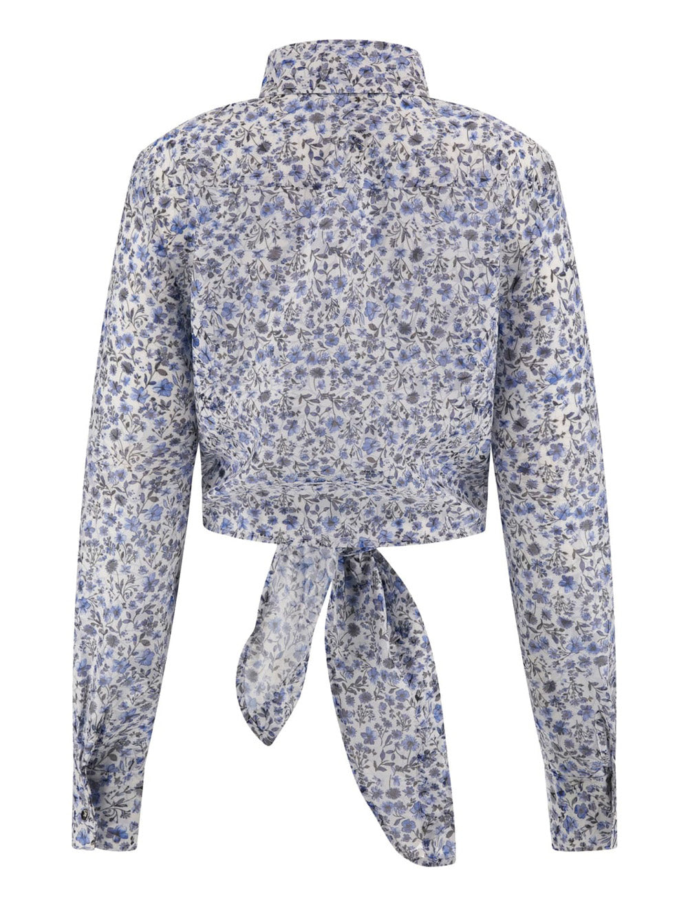 Camicia Fantasia Guess Adelaide Bow da Donna - Floreale Multicolore