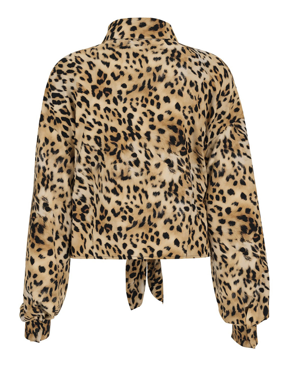 Camicia Casual Guess Bowed Jun da Donna - Maculato Marrone