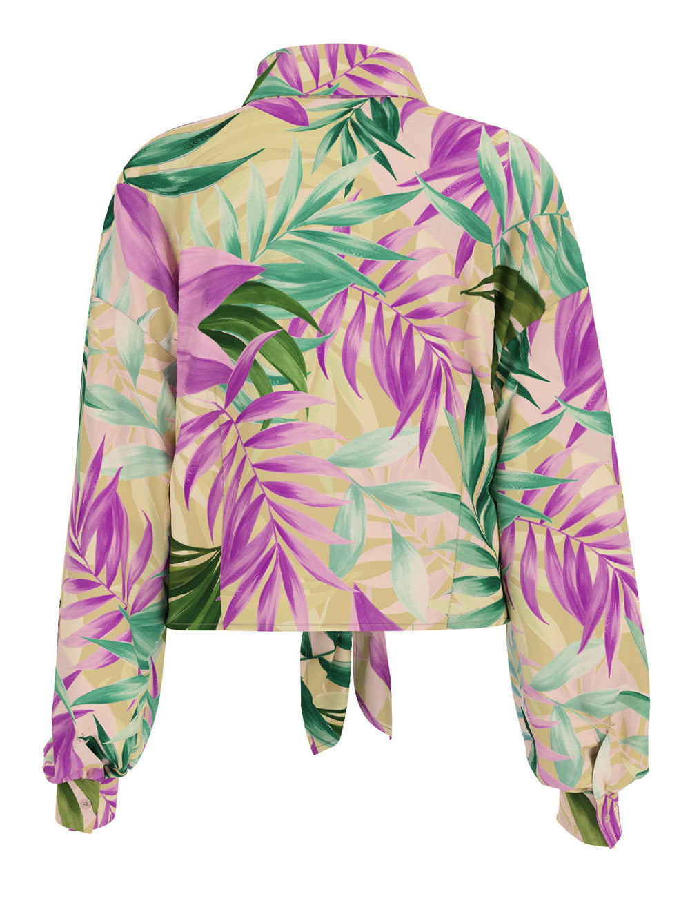 Camicia Casual Guess Bowed Jun da Donna - Floreale Multicolore