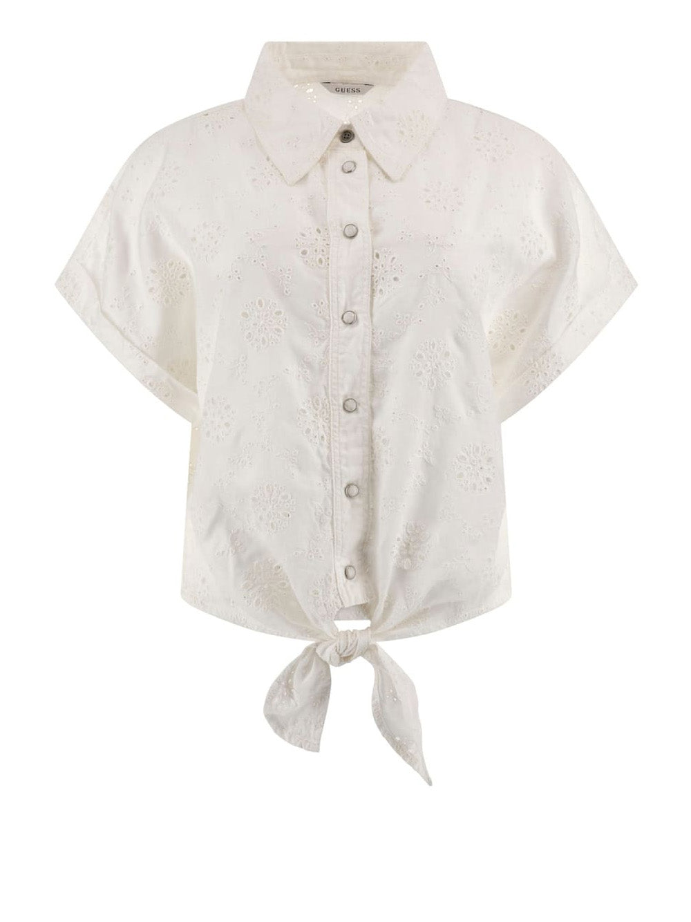 Camicia Guess Brigitte Embro da Donna - Bianco