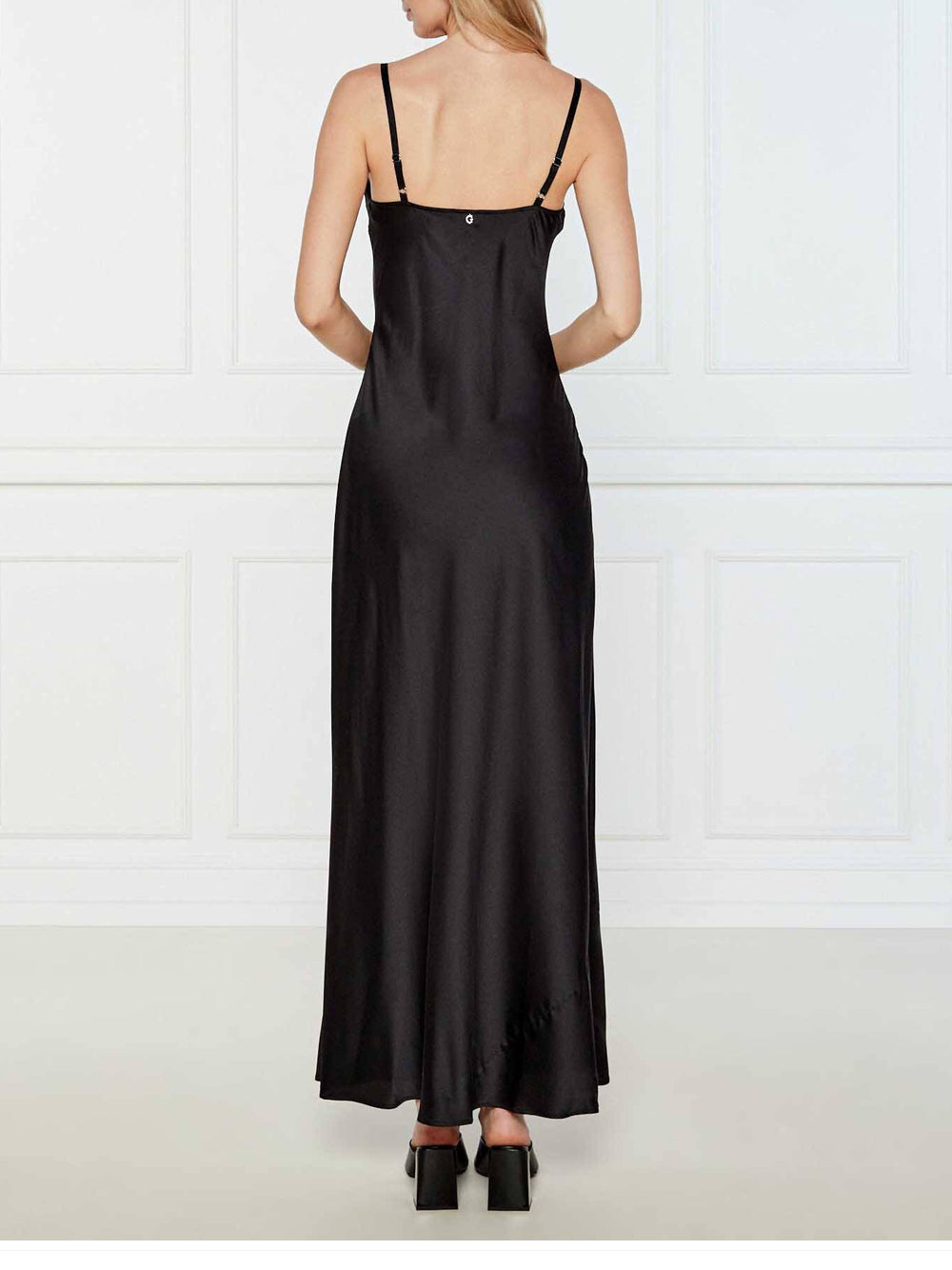 Vestito Longuette Guess Adle Lace da Donna - Nero