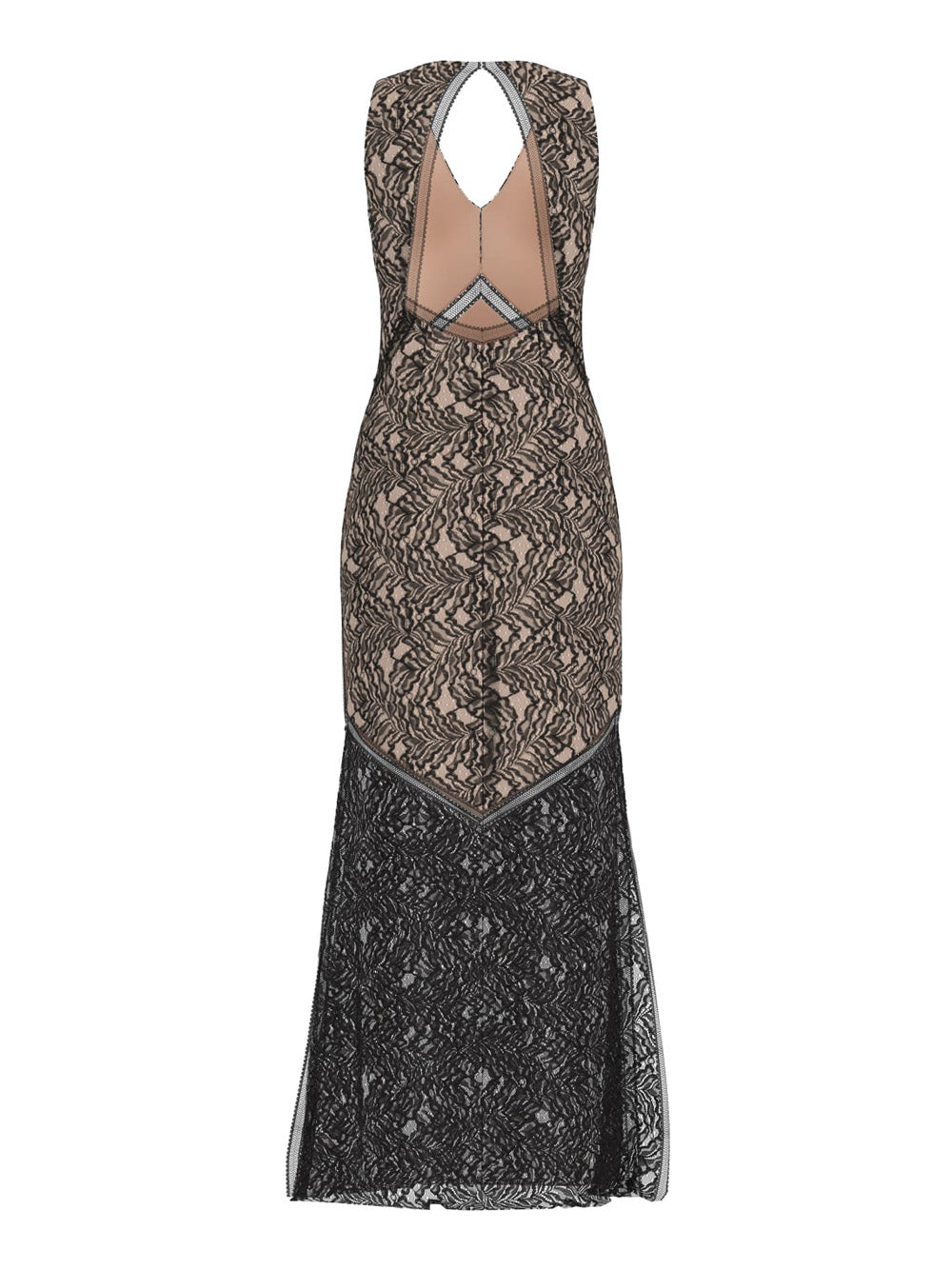 Vestito Longuette Guess Christel Lace da Donna - Nero