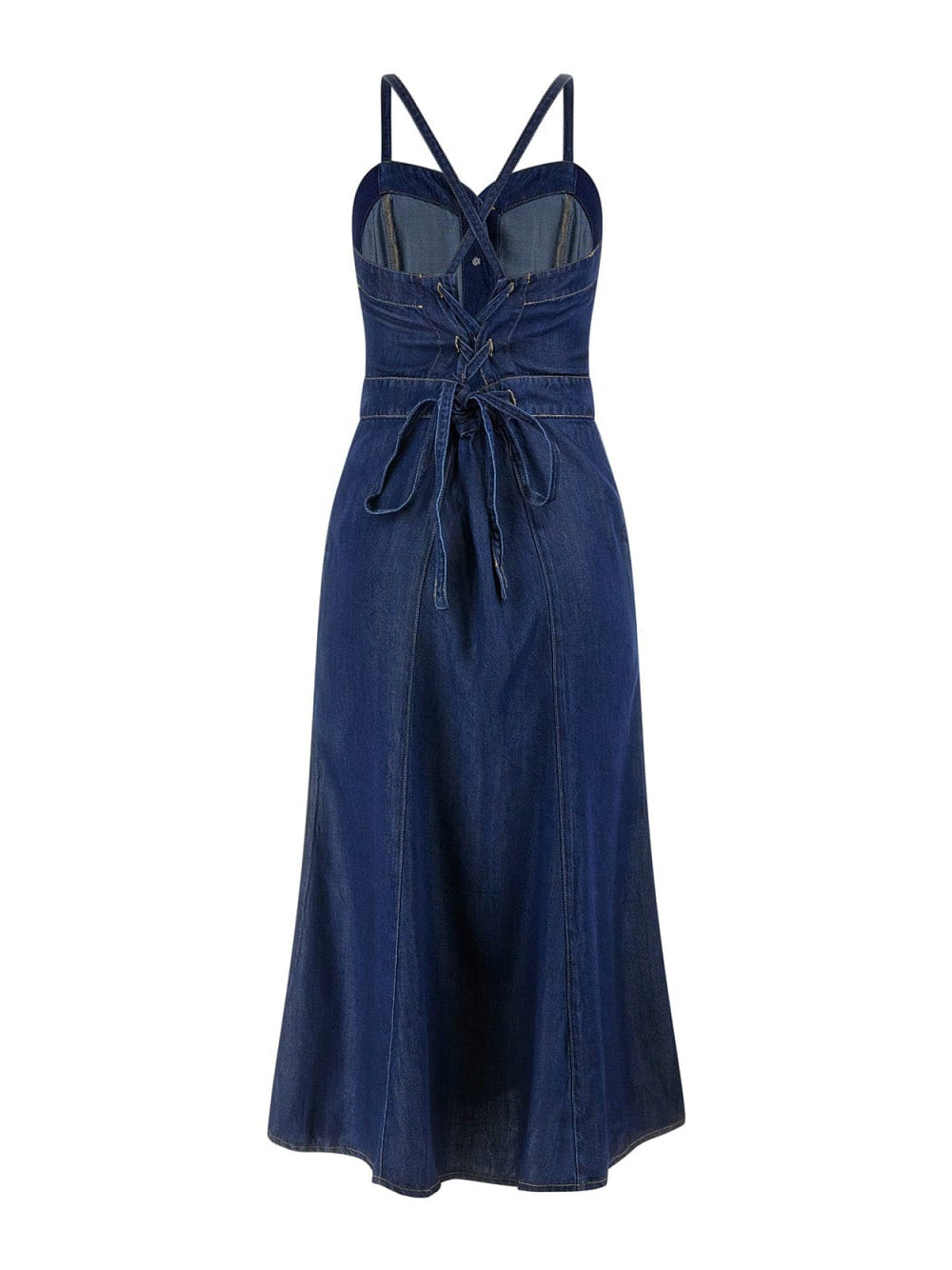 Vestito Longuette Guess Edna da Donna - Denim