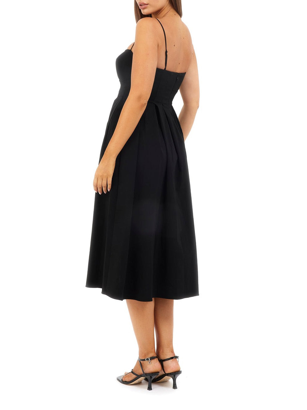 Vestito Midi Guess Bria da Donna - Nero