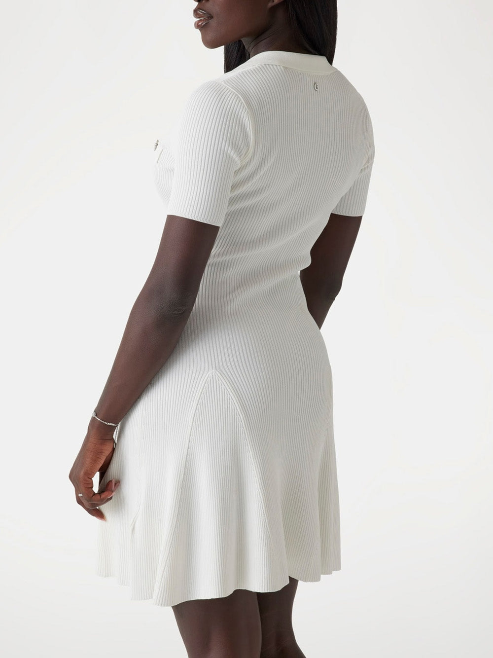 Vestito Mini Guess Paula da Donna - Bianco