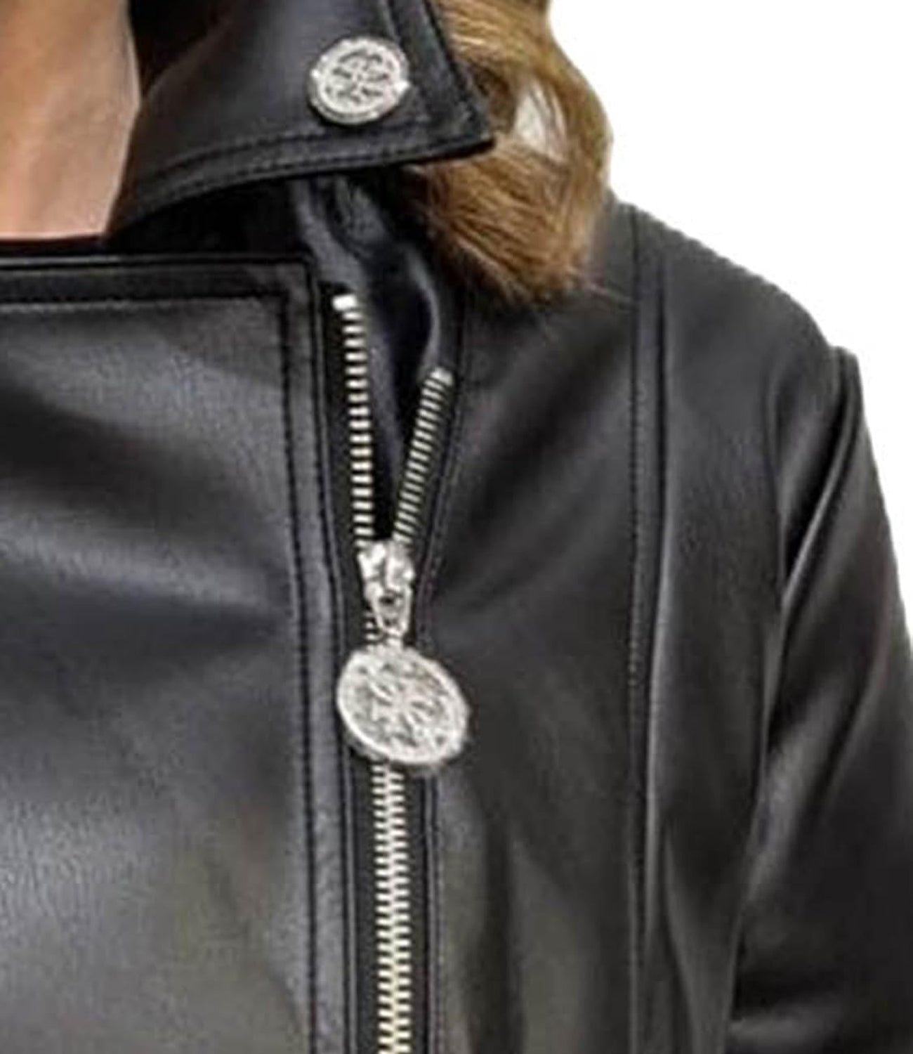 Guess Giubbotto pelle Donna Mod. W5RL22 WE480 JBLK Nero