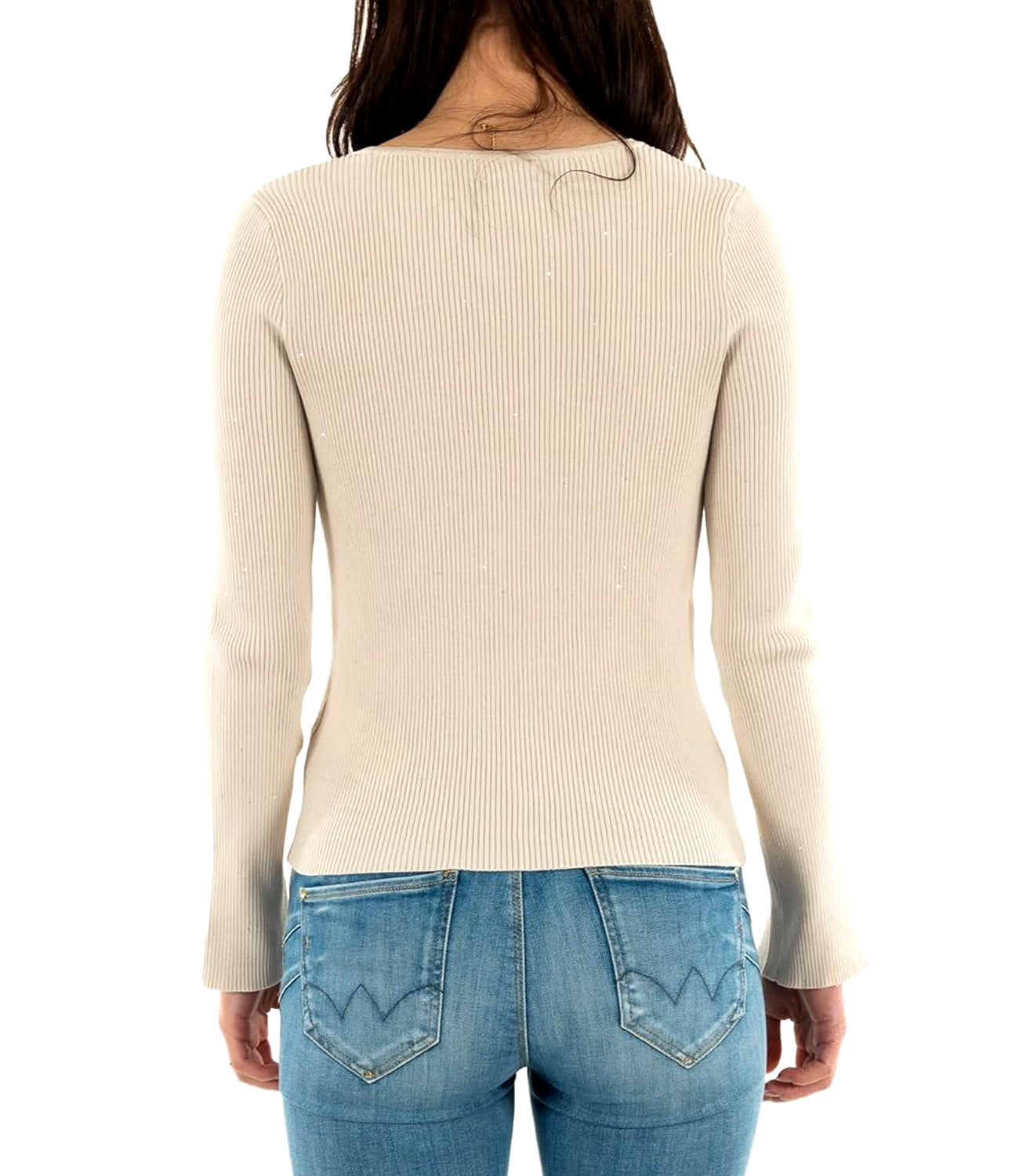 Guess Cardigan Donna Mod. W5RR17 Z34O0 G9L9 Panna Avorio