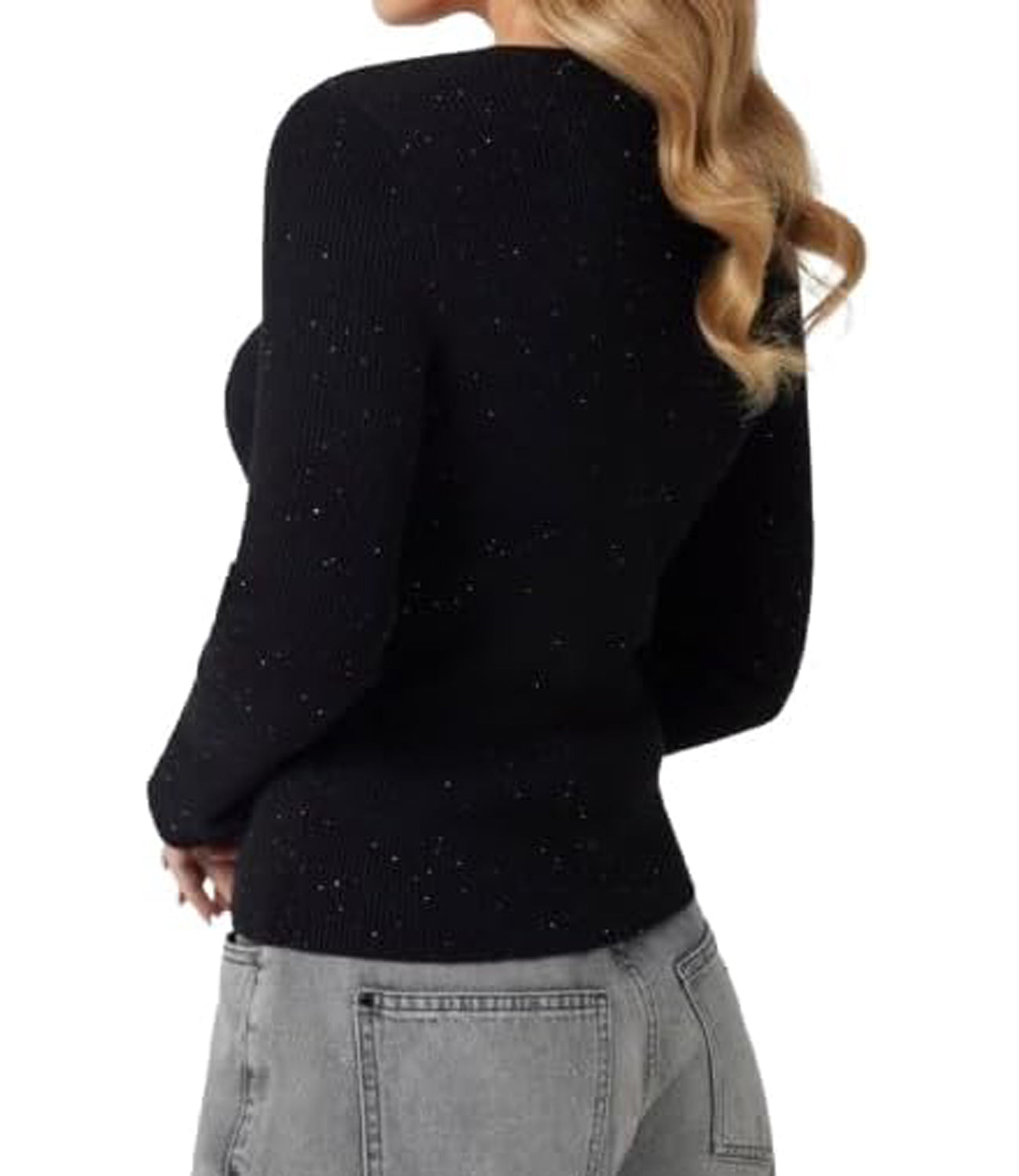 Guess Cardigan Donna Mod. W5RR17 Z34O0 JBLK Nero