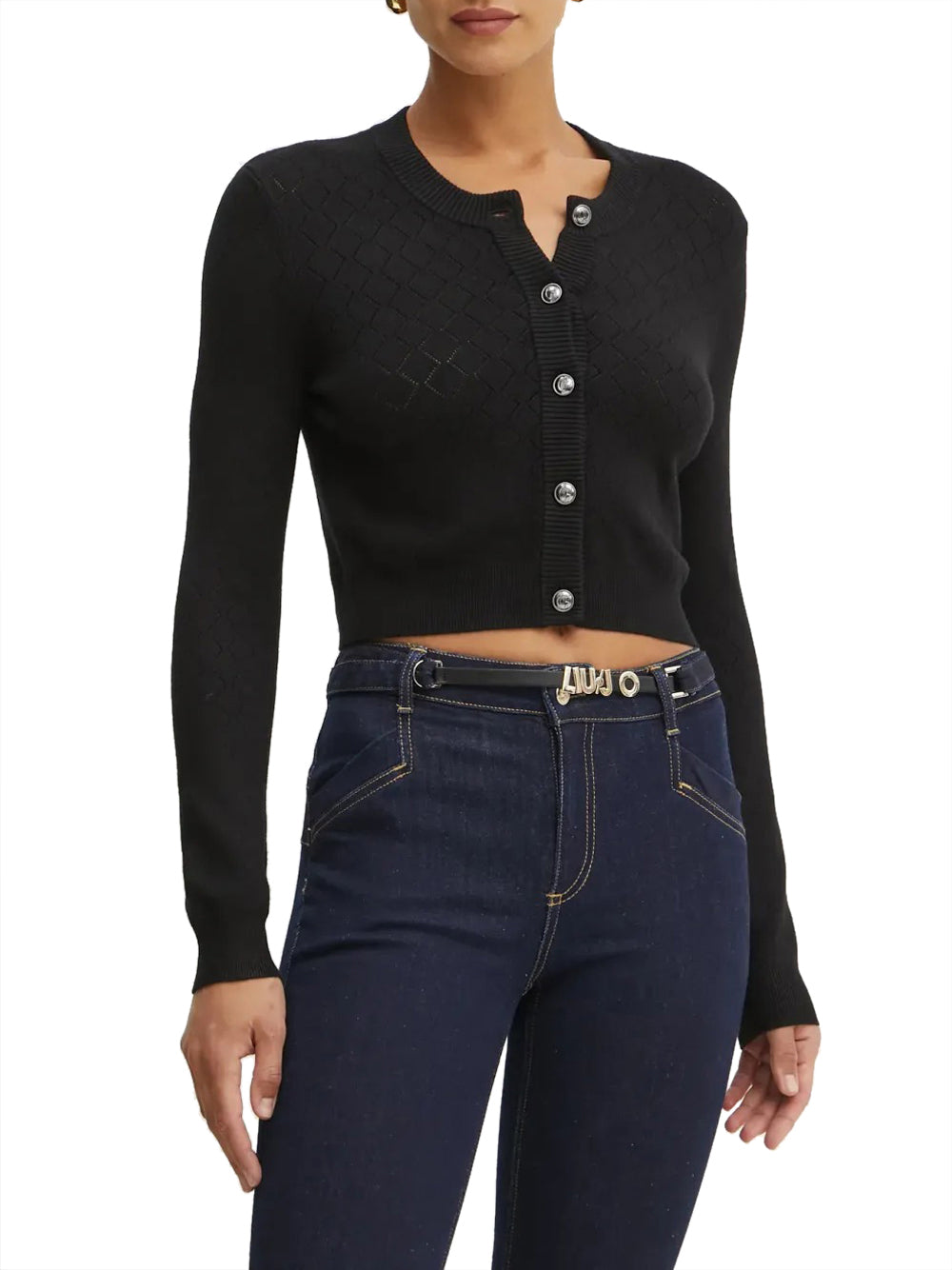 Cardigan Guess Holland da Donna - Nero