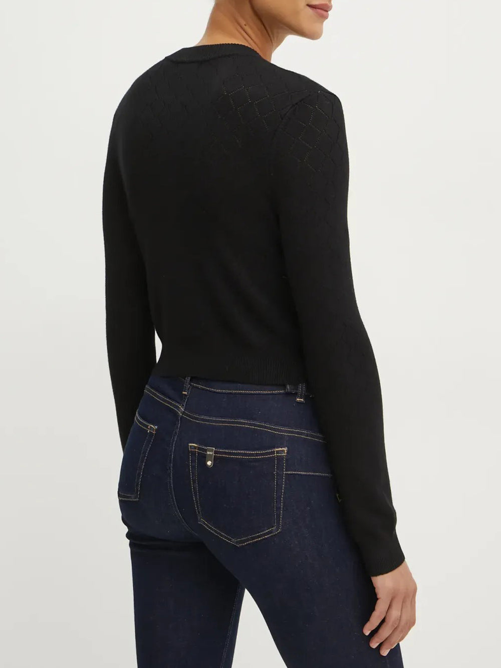 Cardigan Guess Holland da Donna - Nero