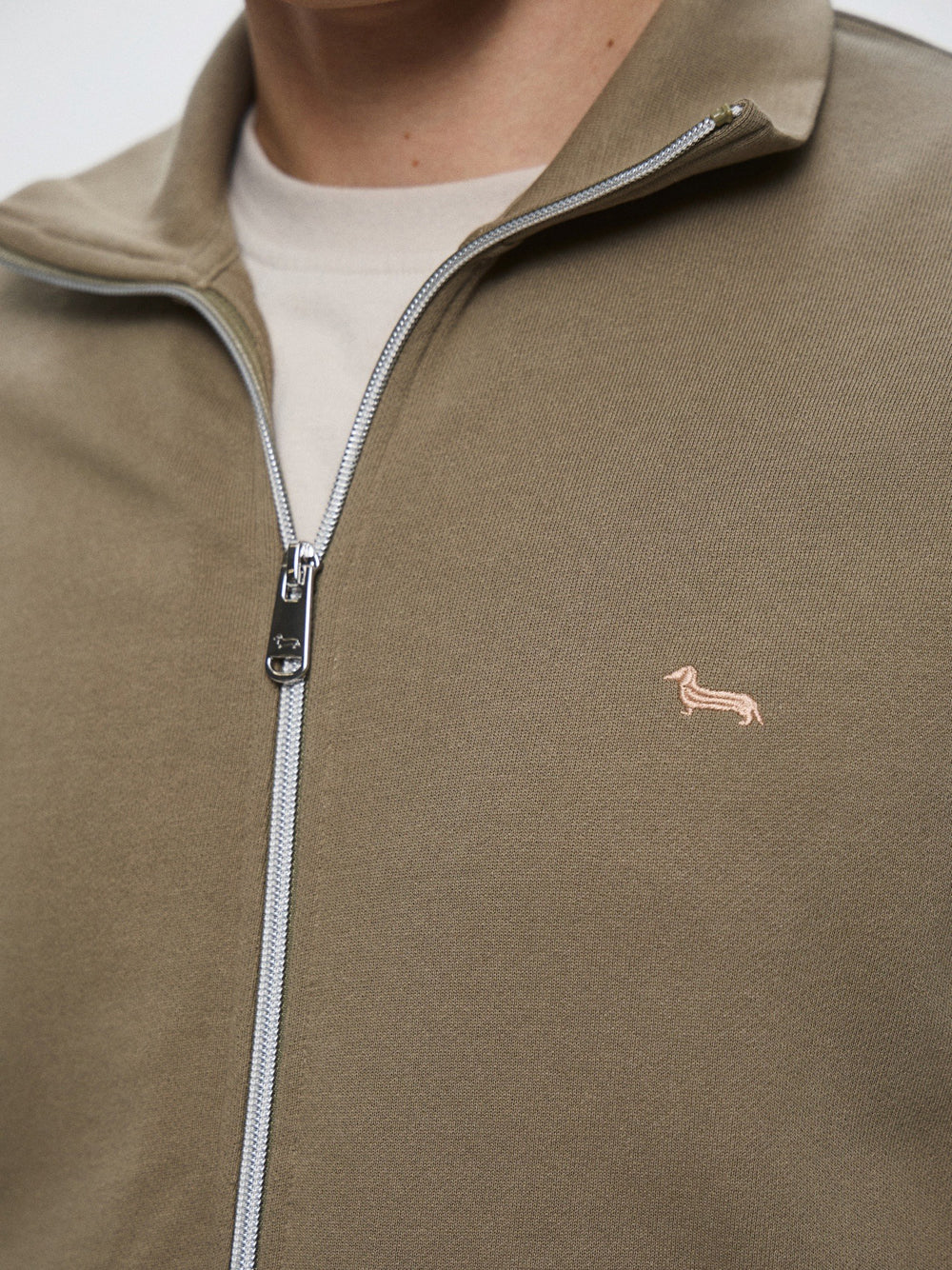 Felpa Zip Harmont & Blaine da Uomo - Verde