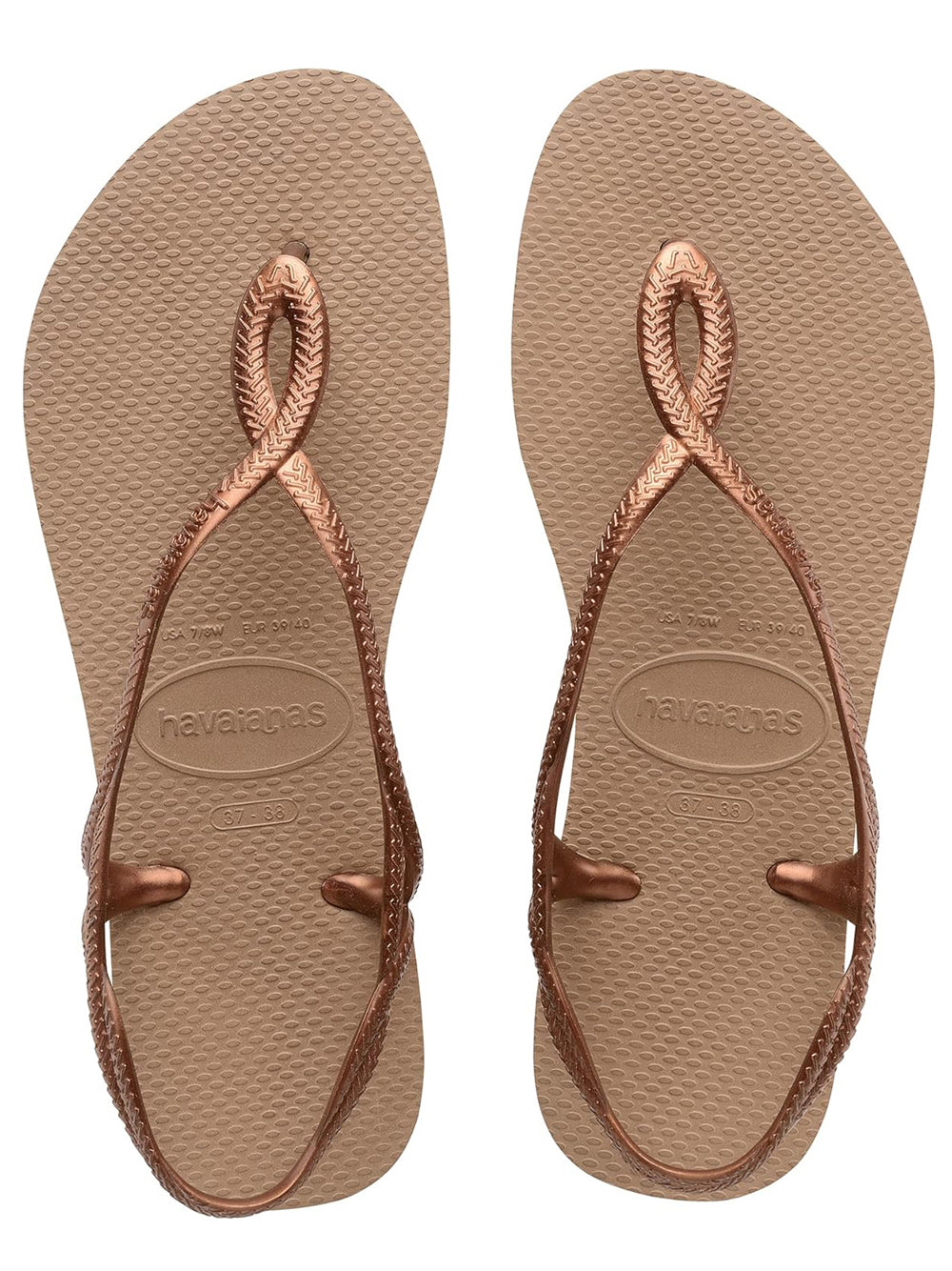 Havaianas Ciabatta Donna Mod. HAV. LUNA ROSE 4129697 5282 Rosa Oro