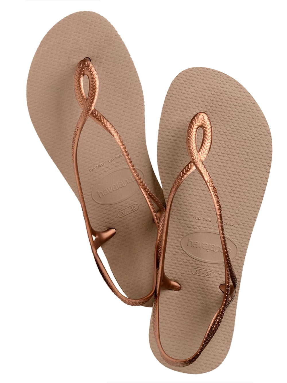 Havaianas Ciabatta Donna Mod. HAV. LUNA ROSE 4129697 5282 Rosa Oro