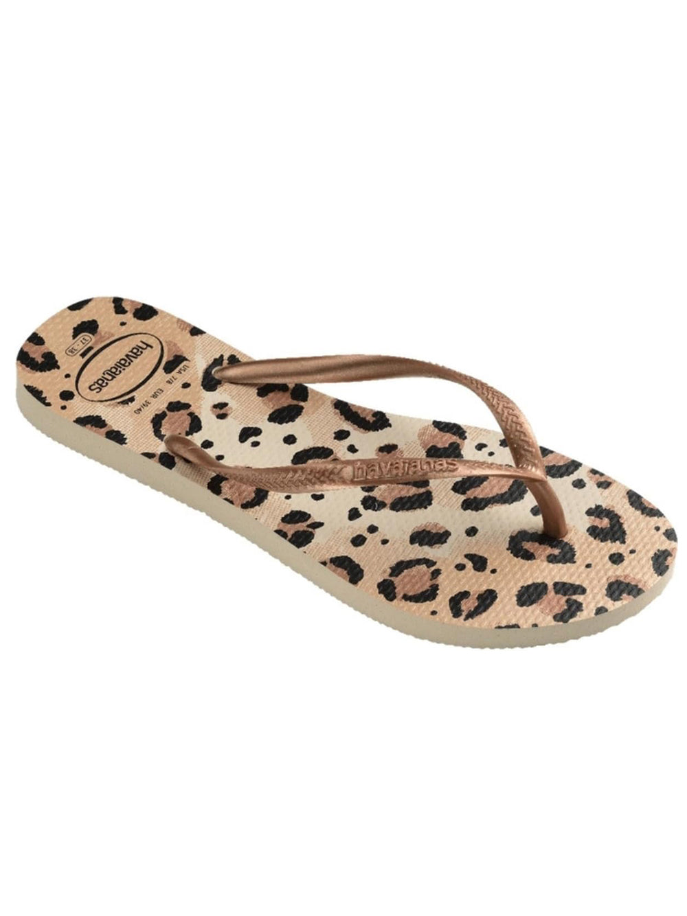 Havaianas Ciabatta Donna Mod. SLIM ANIMALS 4103352 6516 Beige