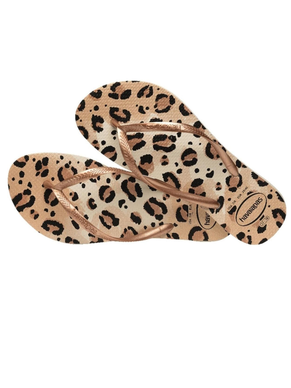 Havaianas Ciabatta Donna Mod. SLIM ANIMALS 4103352 6516 Beige