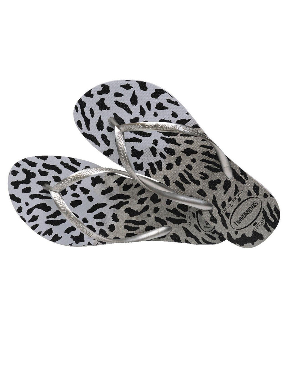 Havaianas Ciabatta Donna Mod. SLIM ANIMALS GREY 4103352 9320 Grigio