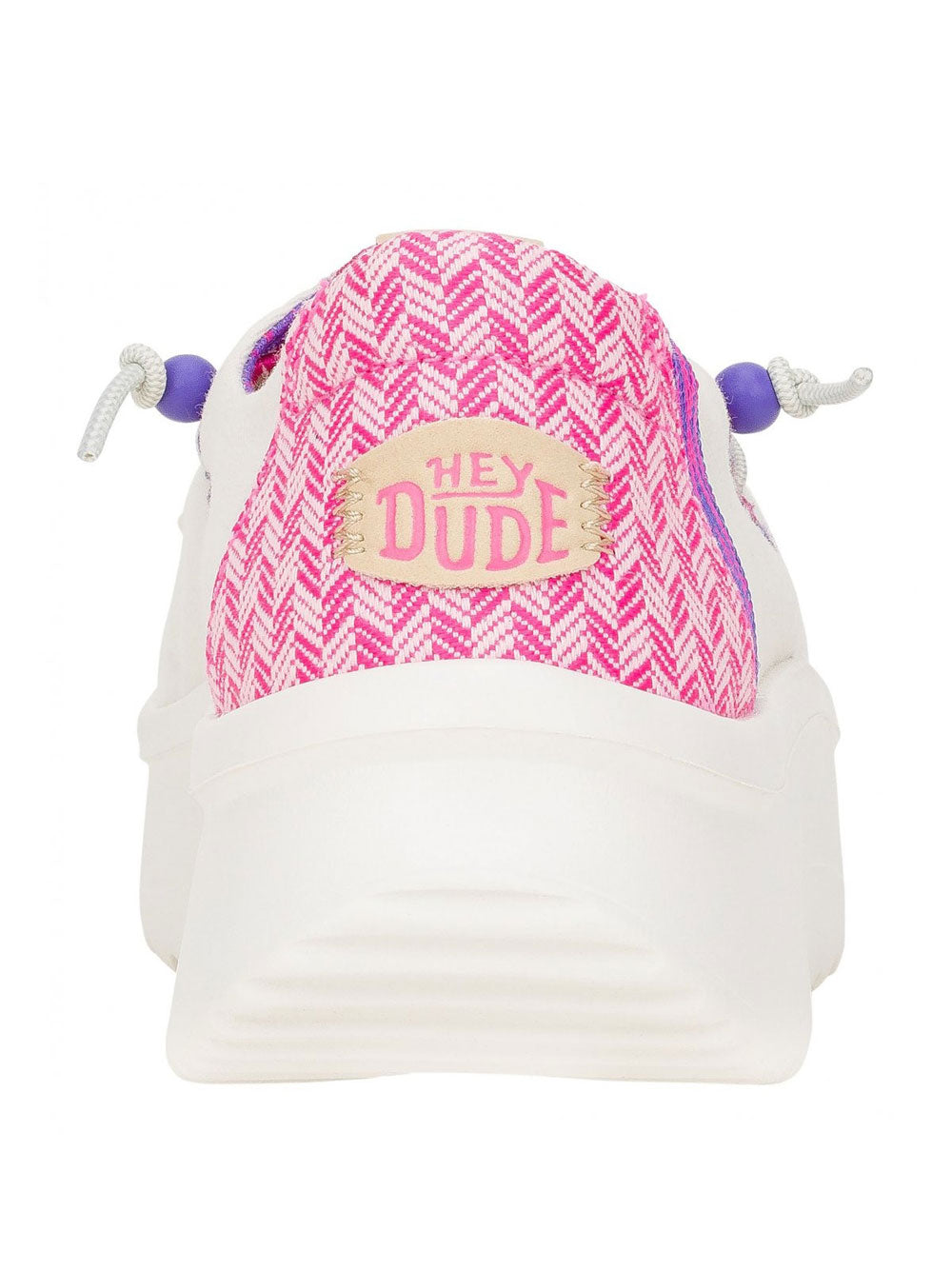 Slip On Hey Dude Wendy Peak Chambray da Donna - Bianco