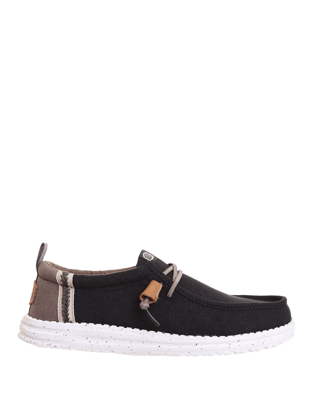 Slip On Hey Dude Wally Summer Linen da Uomo - Nero