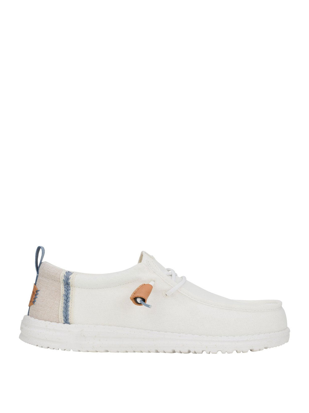 Slip On Hey Dude Wally Summer Linen da Uomo - Bianco