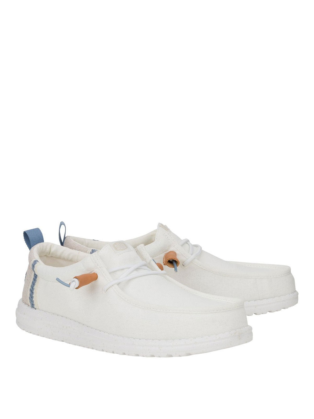Slip On Hey Dude Wally Summer Linen da Uomo - Bianco