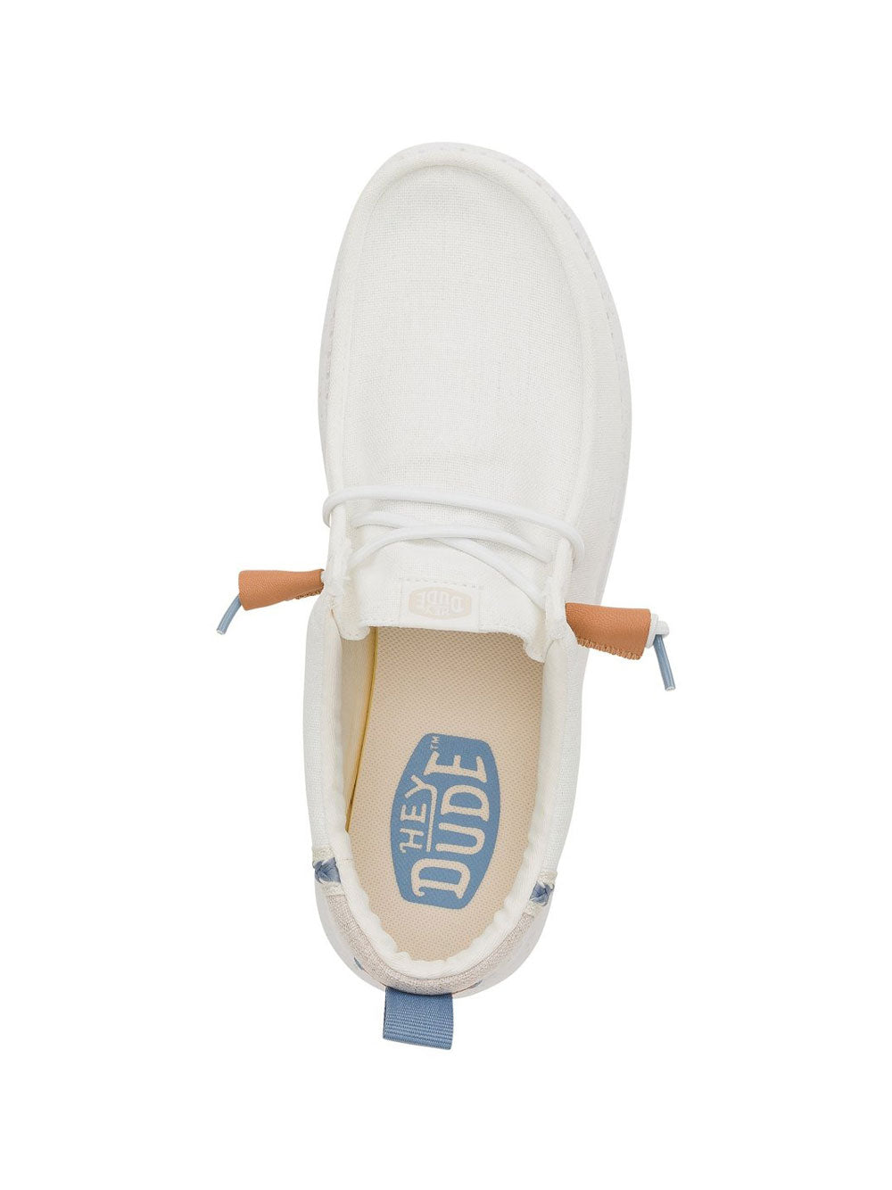 Slip On Hey Dude Wally Summer Linen da Uomo - Bianco