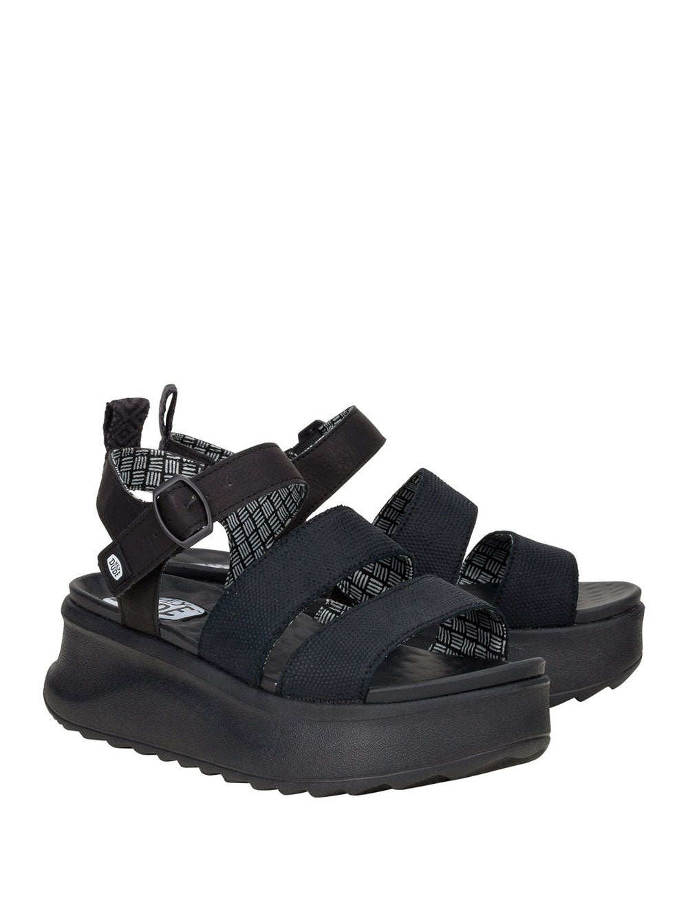 Sandalo Basso Hey Dude Delray Buckle Classic da Donna - Nero