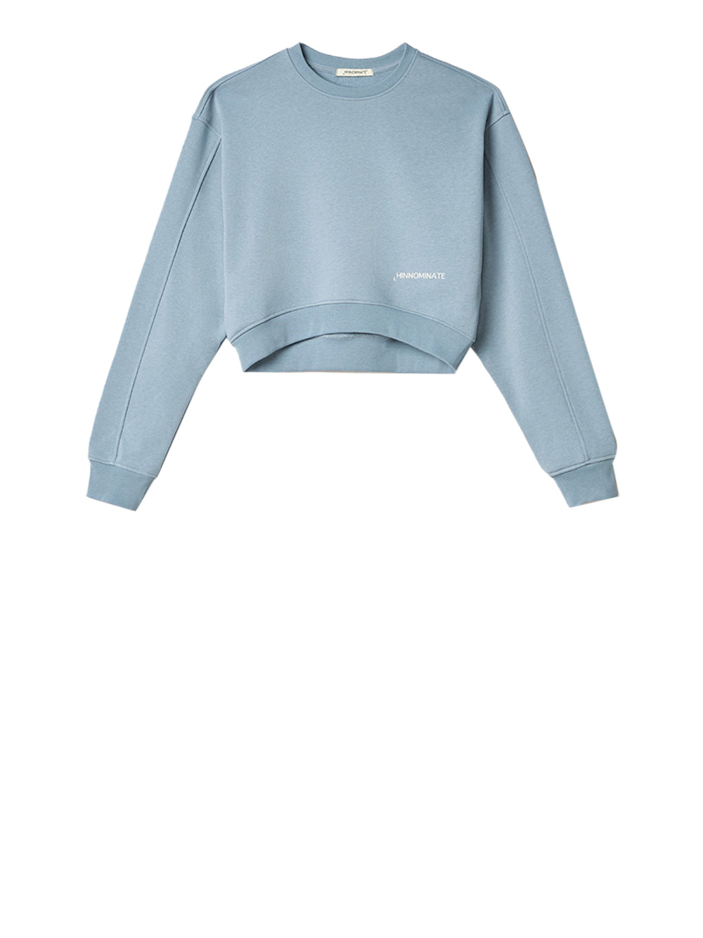 Felpa Hinnominate Cropped da Donna - Celeste