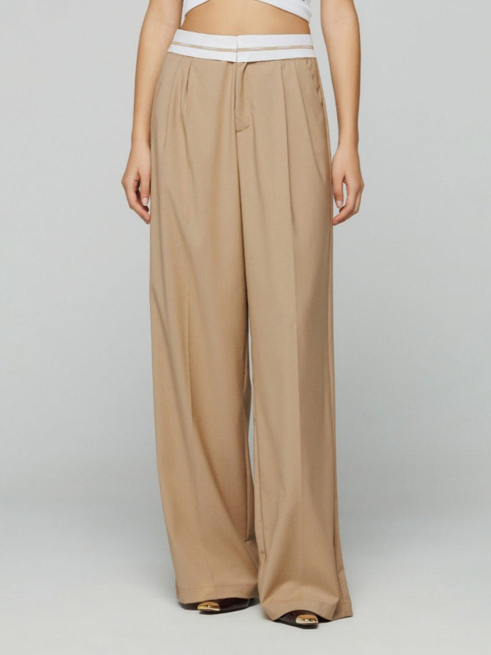 Pantalone Palazzo Hinnominate da Donna - Beige