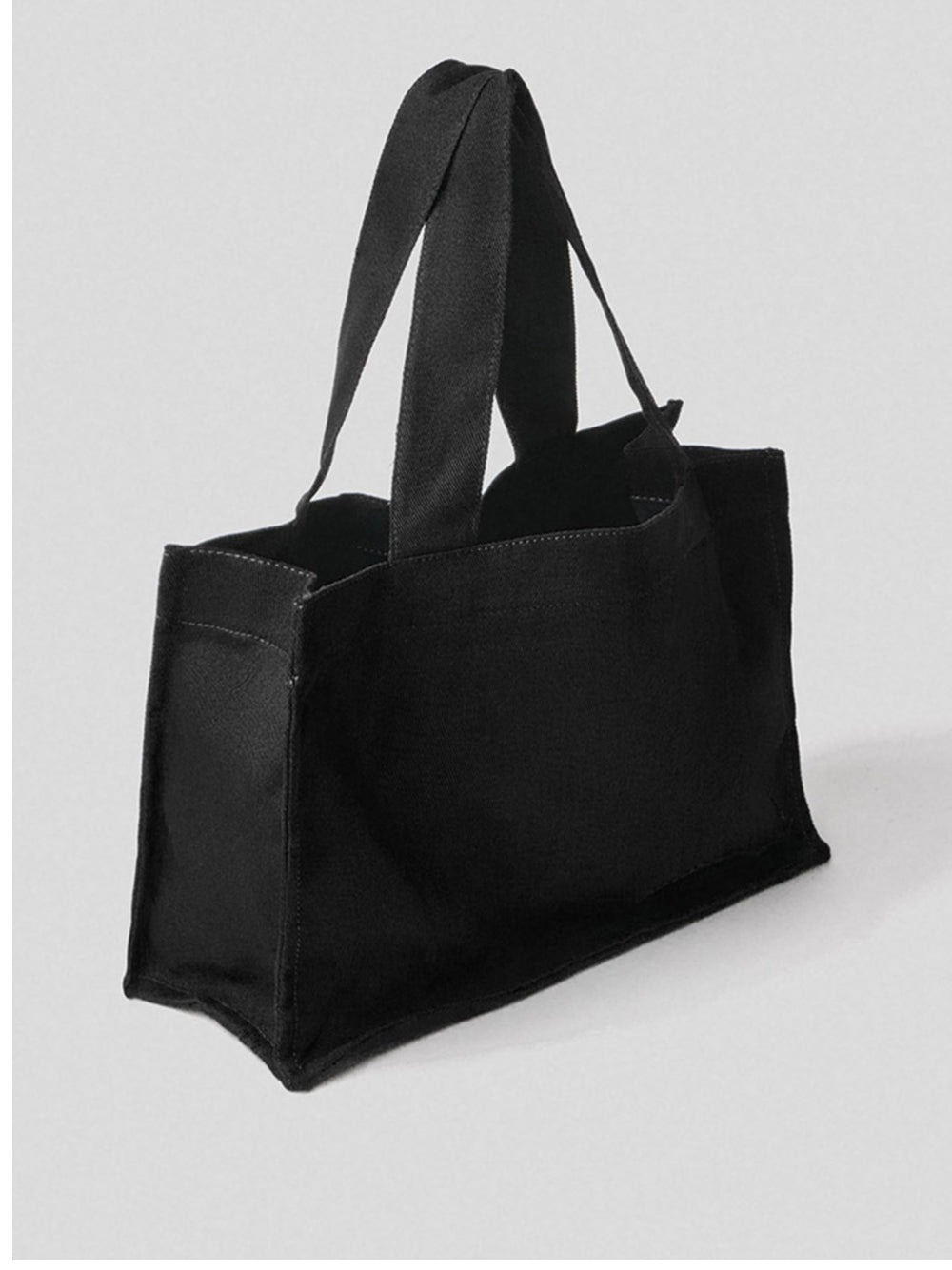 Borsa Shopper Hinnominate Canvas Piccola da Donna - Nero