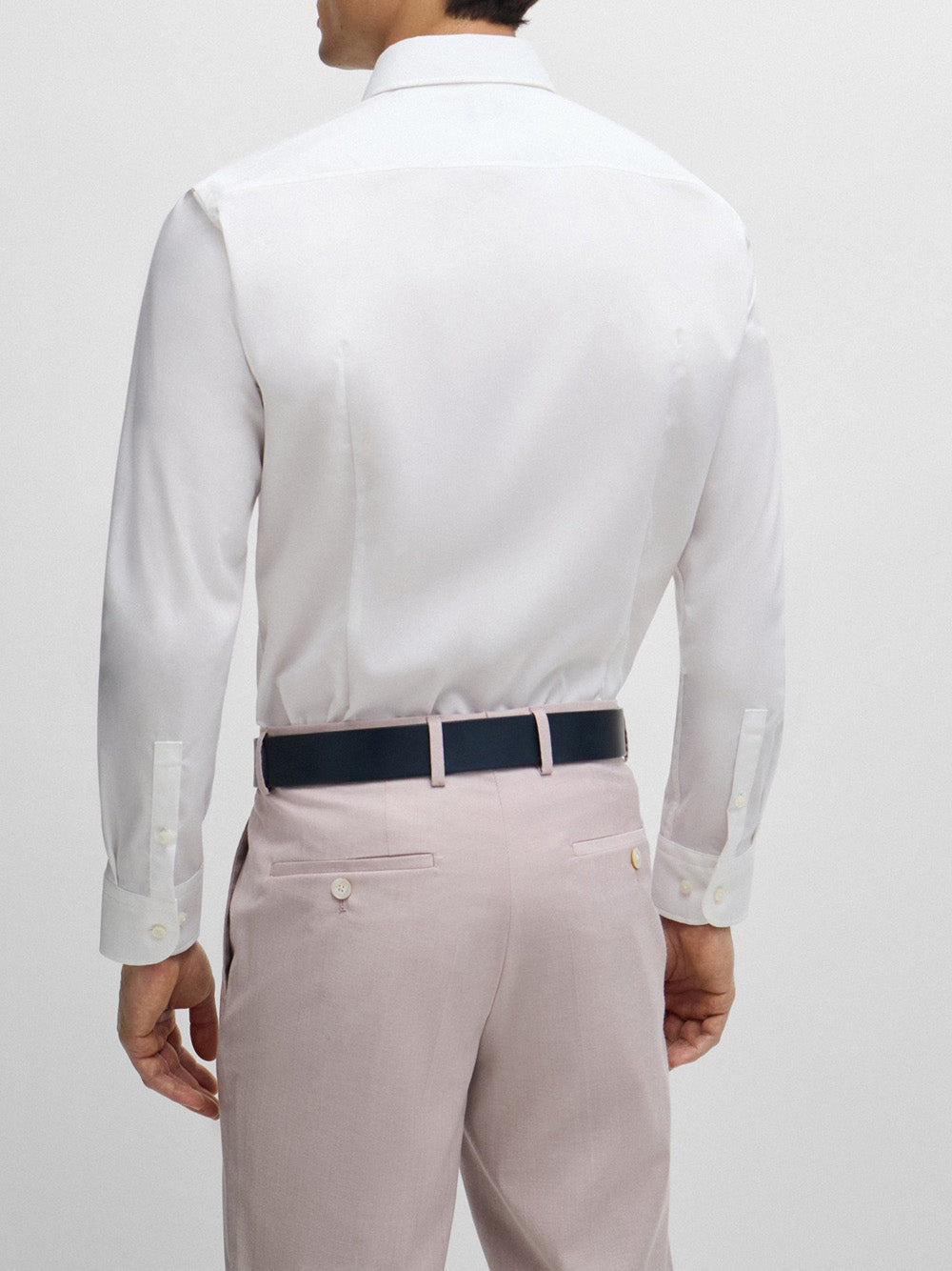 Camicia Classica Hugo Boss Hank da Uomo - Bianco