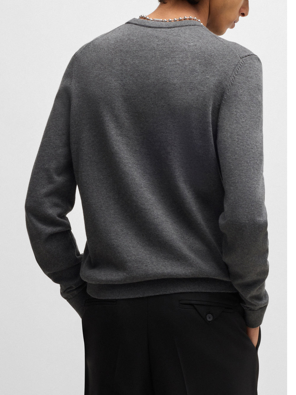 Pullover Hugo Boss San Cassius da Uomo - Grigio