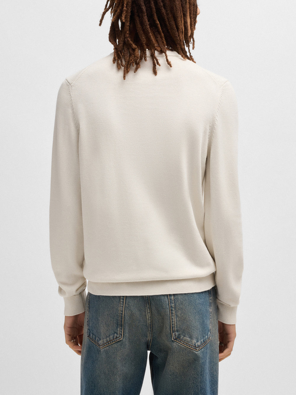 Pullover Hugo Boss San Cassius da Uomo - Avorio