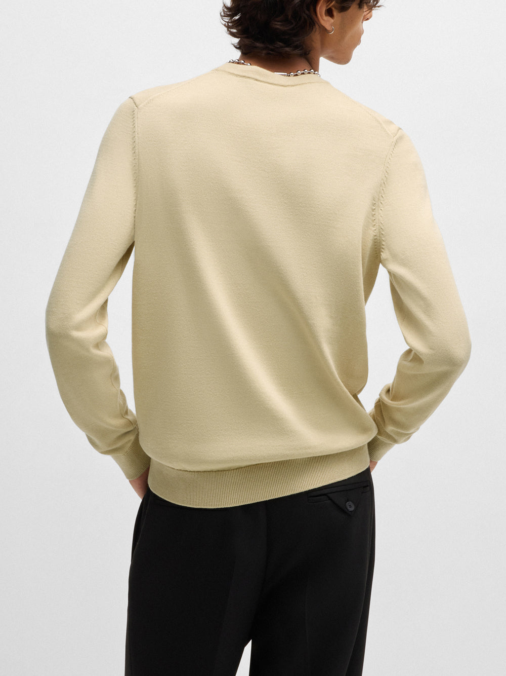 Pullover Hugo Boss San Cassius da Uomo - Beige