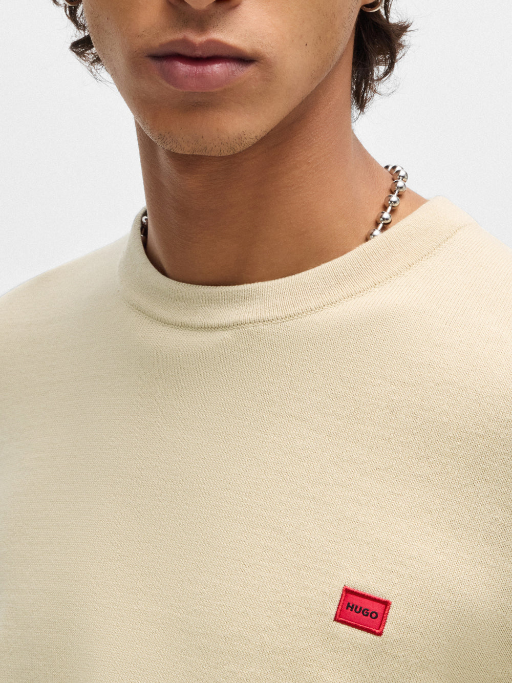 Pullover Hugo Boss San Cassius da Uomo - Beige