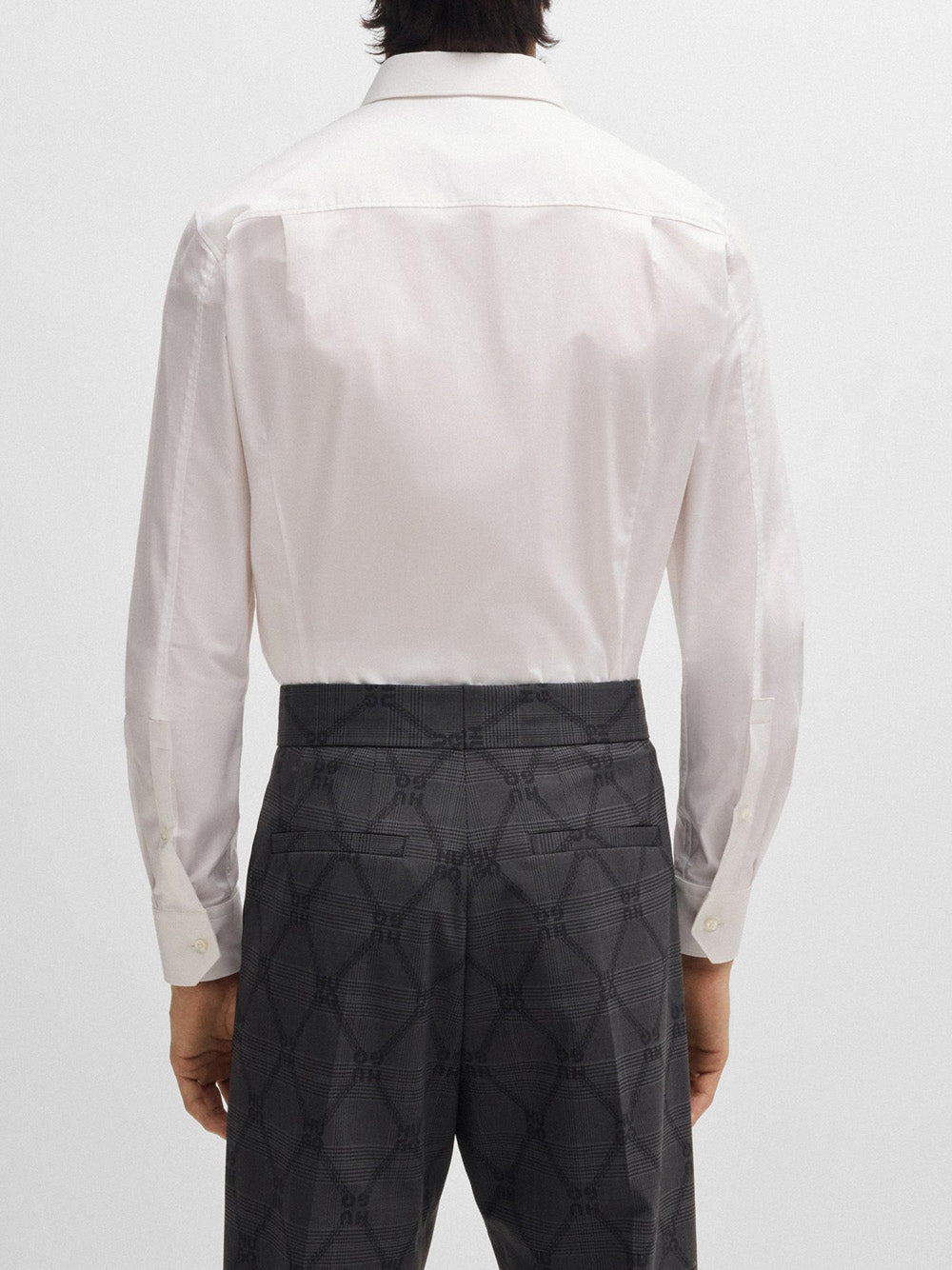 Camicia Classica Hugo Boss Elisha da Uomo - Bianco