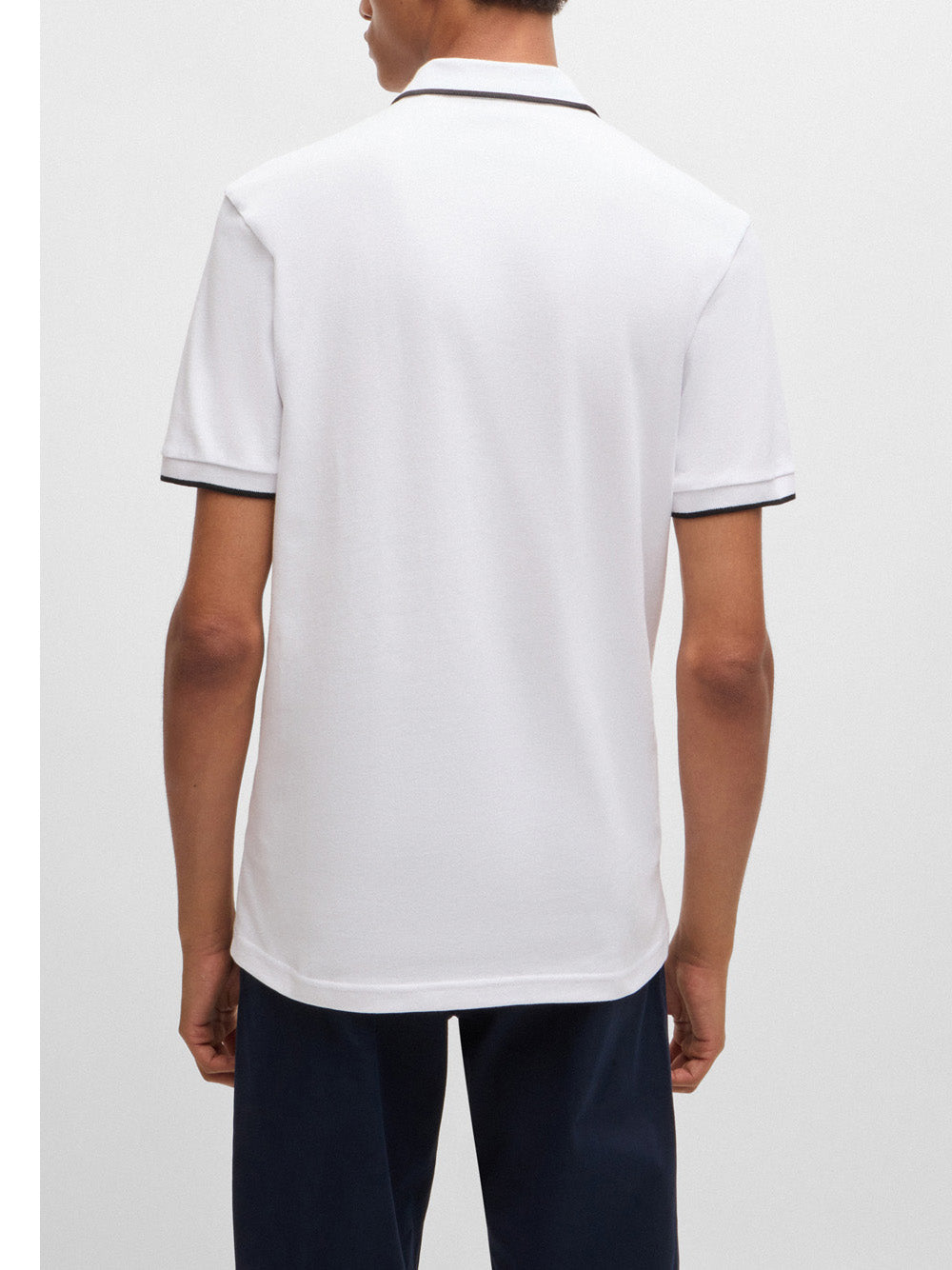 Polo Hugo Boss Passertip da Uomo - Bianco