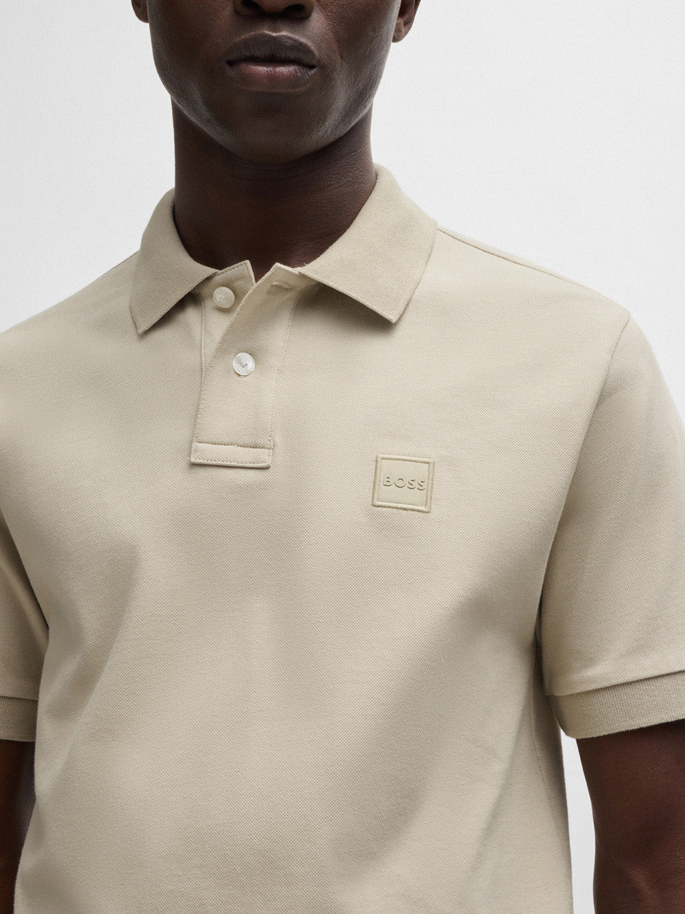 Polo Hugo Boss Passenger da Uomo - Beige