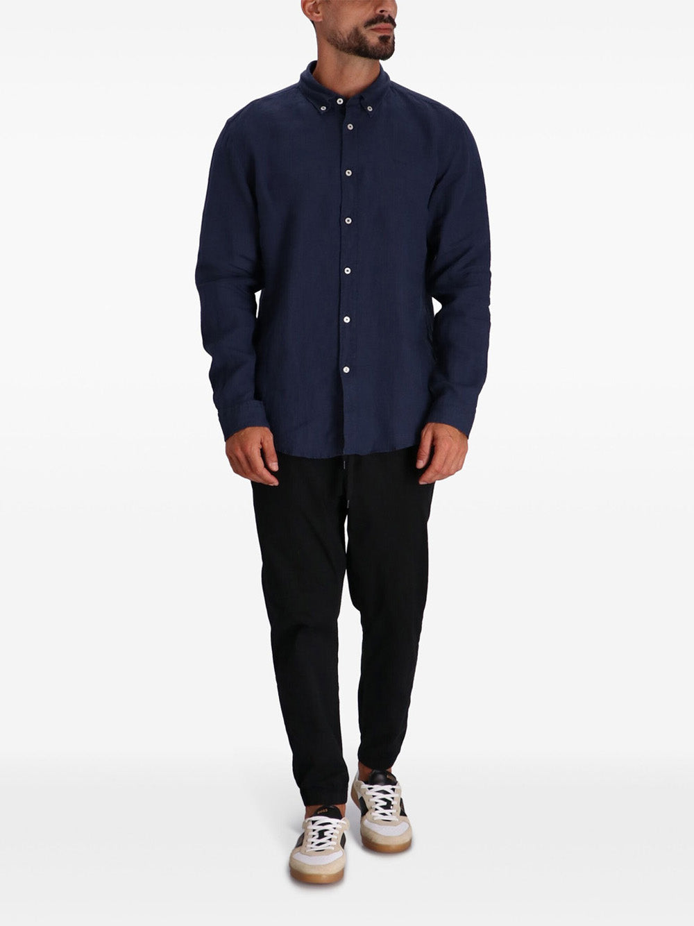 Camicia Casual Hugo Boss Roan da Uomo - Blu