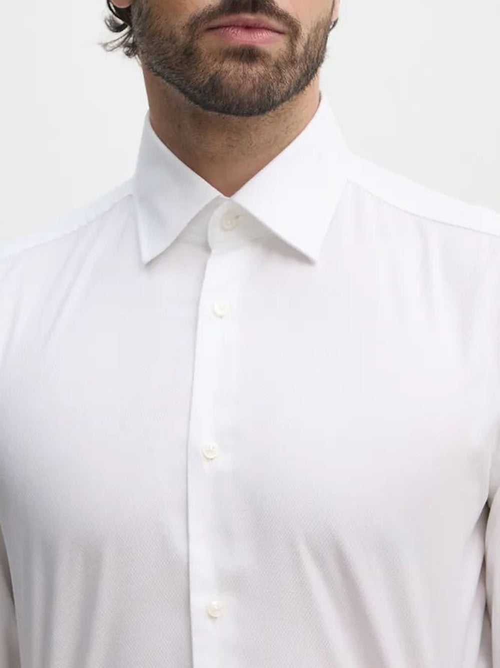 Camicia Classica Hugo Boss Hank da Uomo - Bianco