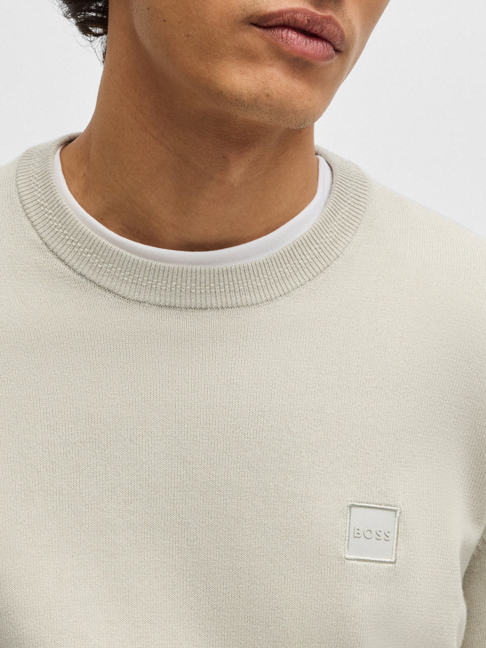 Pullover Hugo Boss Kanovano da Uomo - Beige