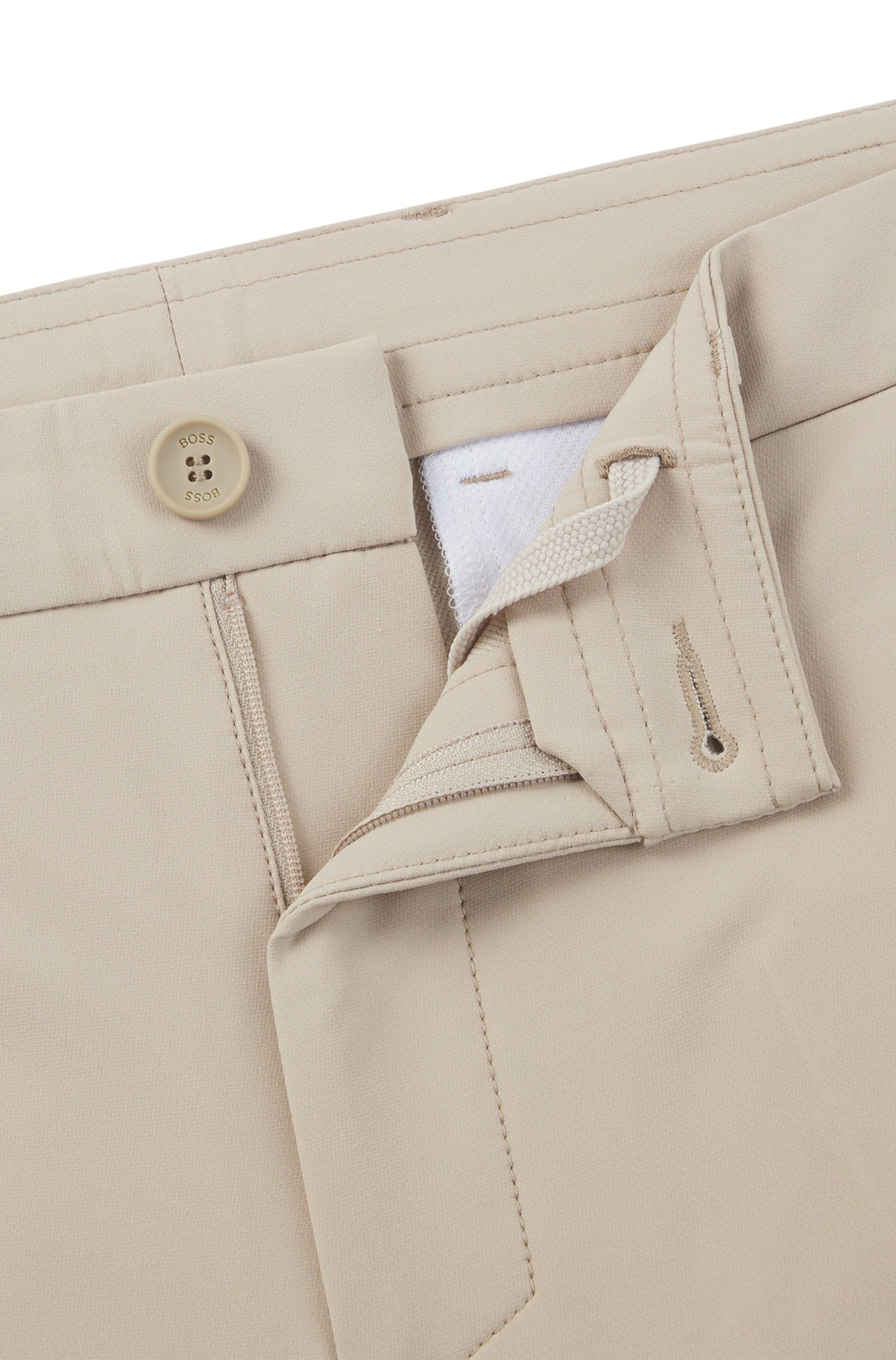Pantalone Chino Hugo Boss Commuter Slim da Uomo - Beige