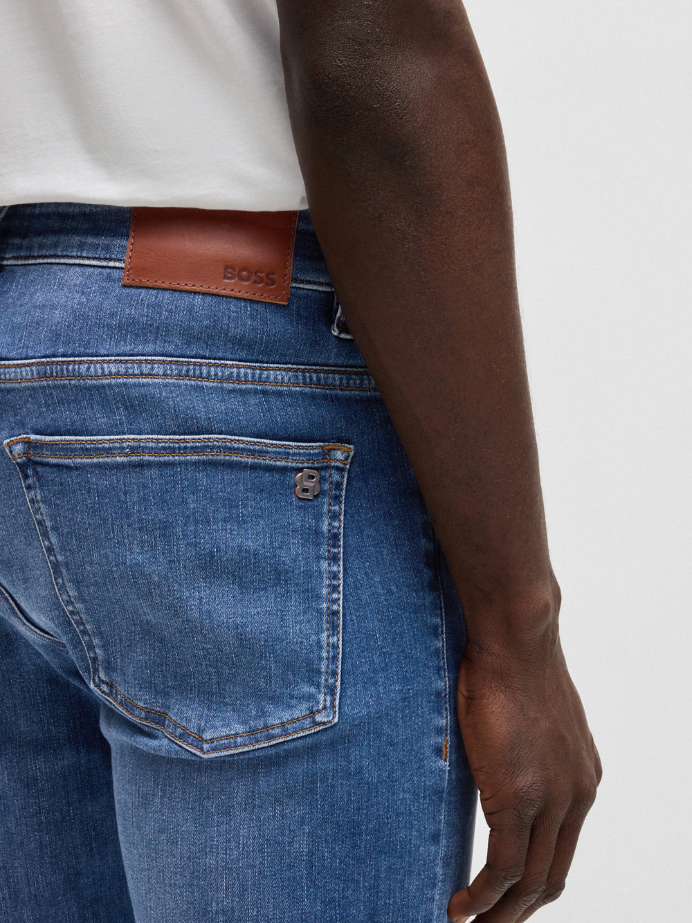 Jeans Slim Hugo Boss Delaware da Uomo - Denim