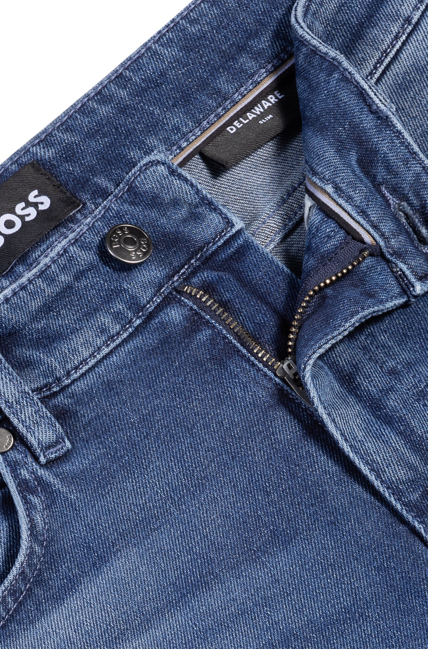 Jeans Slim Hugo Boss Delaware da Uomo - Denim
