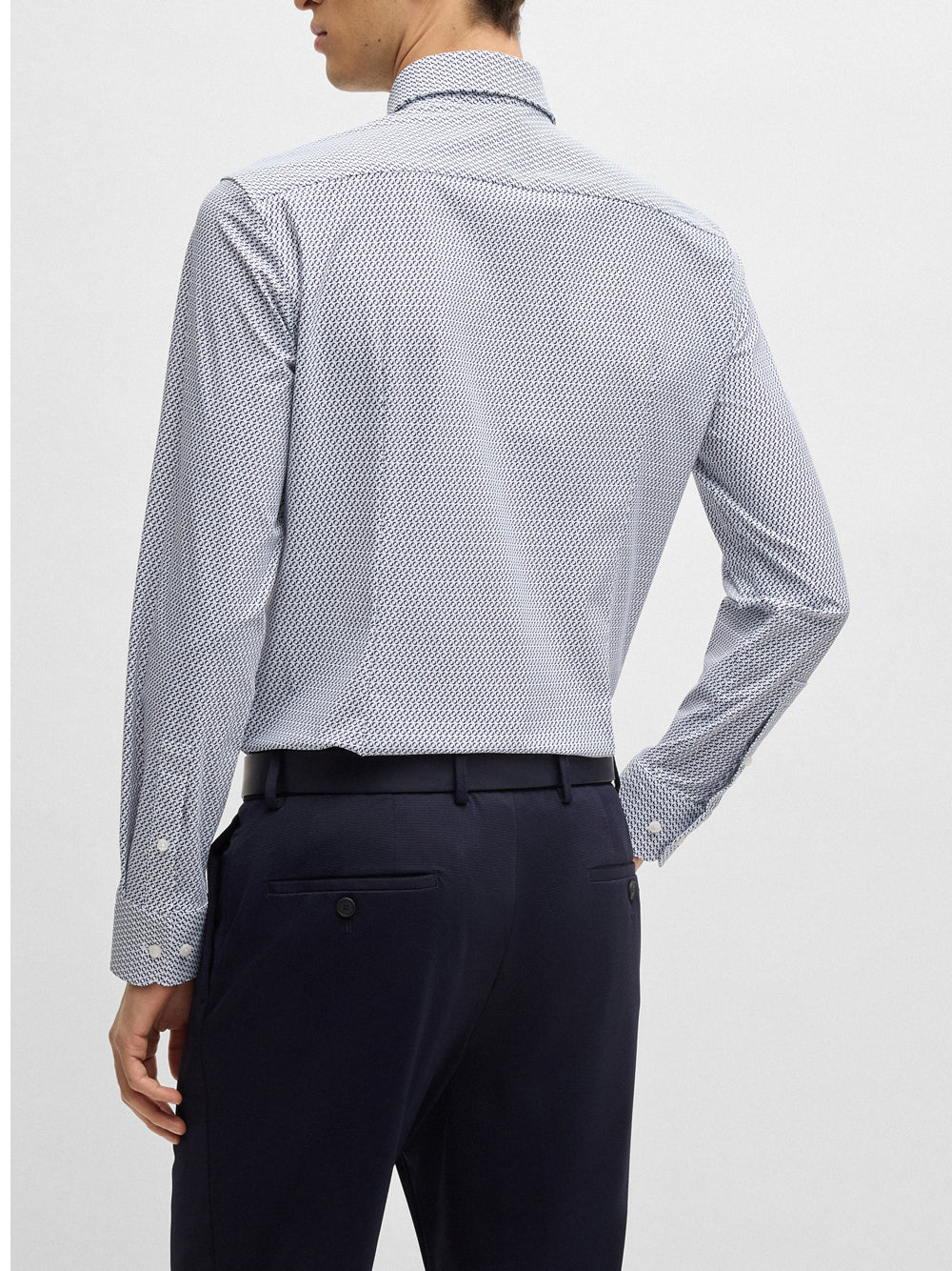 Camicia Hugo Boss Hank Kent da Uomo - Blu
